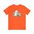 Orange | Adorable Cat Fixing A Car Unisex Short Sleeve T-Shirt | Orca Snork