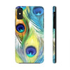 iPhone XS | Peacock Feathers Tough Phone Case | Orca Snork
