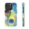 iPhone 14 Pro | Peacock Feathers Tough Phone Case | Orca Snork