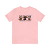 Pink | I Was Normal 3 Cats Ago Unisex Short Sleeve T-Shirt | Orca Snork