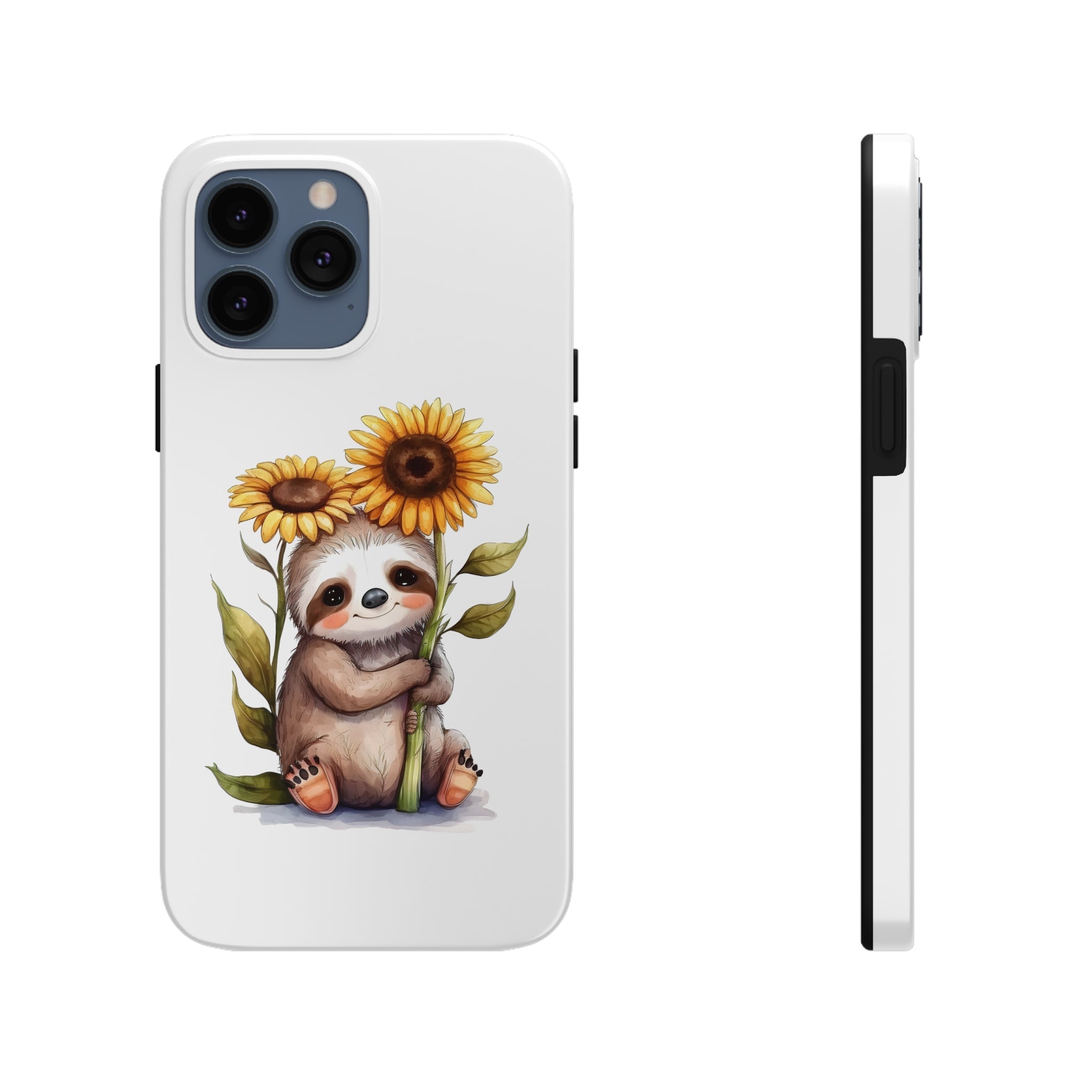 Sloth With Sunflower Tough Phone Case Orca Snork