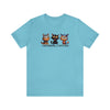 Turquoise | I Was Normal 3 Cats Ago Unisex Short Sleeve T-Shirt | Orca Snork