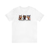 White | I Was Normal 3 Cats Ago Unisex Short Sleeve T-Shirt | Orca Snork